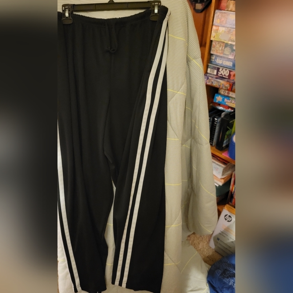 Jerseys Athletic Pants White Stripe 2XL Wide Leg Pants - Picture 6 of 6